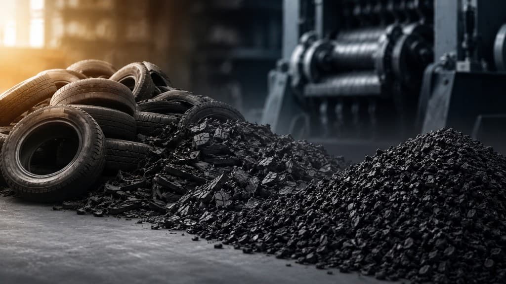 Tyre recycling facility